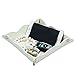 LISRSC Leather Valet Tray for Women,Trinket Jewelry Cosmetic Organizer Catchall Tray for Desk Dresser Nightstand (Off-White)