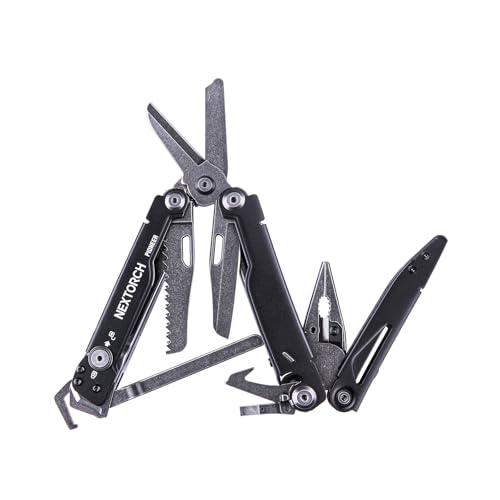 NEXTORCH PIONEER 14-IN-1 Multi-tools Full-Size,Versatile Multi-tool Set with Scissors Needle Nose Pliers Pocket Clip Multi-tool