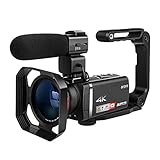 【Speziell für Livestreaming entwickelt】 Direct-- Direktes Streaming auf Facebook oder YouTube. Schließen Sie Ihren Computer einfach über ein mitgeliefertes 2M-USB-Kabel für Facebook und Youtube Live an. Für Livestreams ist die AX60-Kamera im Live-Webcast besser als Mobiltelefone. Sie bietet eine deutlich klarere und flüssigere Bildqualität, stabilere Aufnahmen und eine längere Live-Zeit.