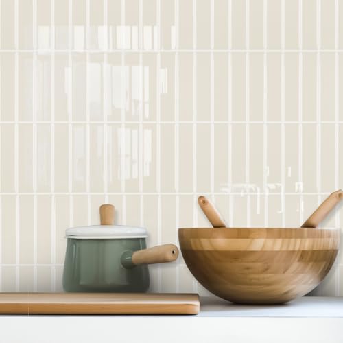 Alwayspon 10 Sheets 3D Peel and Stick PVC Backsplash Tiles,