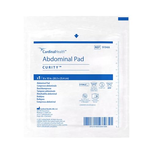 Curity™ Non-Woven Abdominal Gauze Pad, Sterile, 8 x 10IN, Case of 216