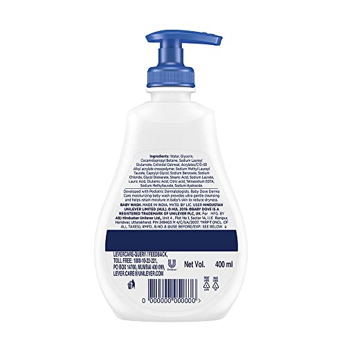 Image of Baby Dove Derma Protect Moisturising Wash 400ml (Pack of 2)