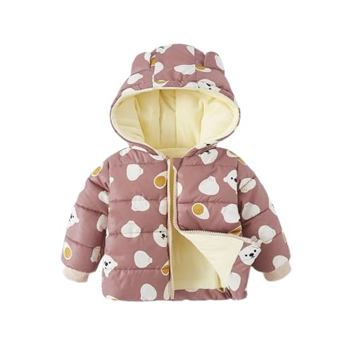 Unisex Kids Printed Hooded Warm Jacket-image-2