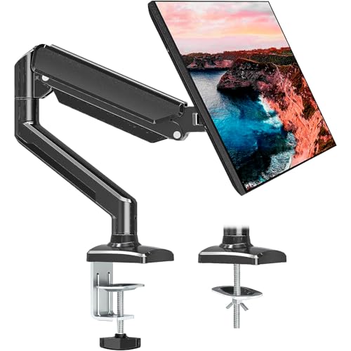 Soporte de monitor individual para mesa de 13 a 32 pulgadas con brazo de resorte de gas de 9 kg 2