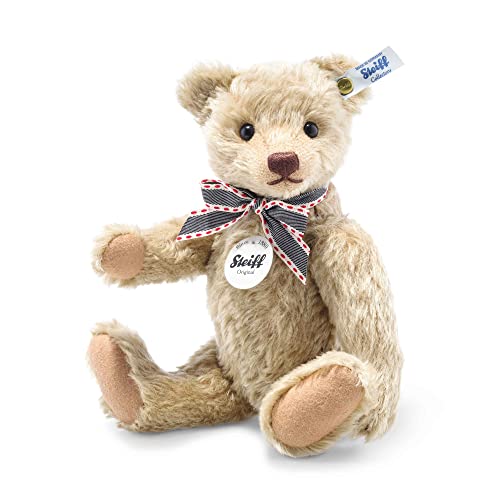 Steiff Classic Teddy Bear, Autumn Blonde, Made from Soft Mohair, Premium Collectible Plush