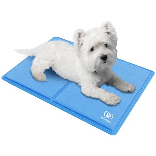 PET ADORE Tapis de refroidissement pour chien - Mousse épaisse et douce - Gel de soutien auto-rafraîchissant pour chiens et chats en été - Tissu Oxford...