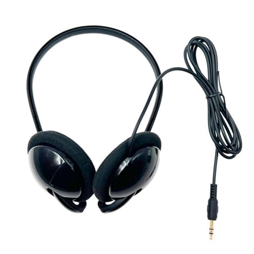 3.5mm�C���^�[�t�F�[�X����������͂ȃI�[�o�[�C���[�w�b�h�t�H�� �R���s���[�^���o�C���f�o�C�X�p�̉��K�ȃC���[�p�b�h 1.5M PVC�P�[�u���P�[�u��