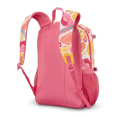 Image of High Sierra Everclass Backpack - Travel or Work Laptop Bookbag with 360 Reflectivity, Dual Water Bottle Pockets & Fits Laptops Up To 15.6 inch, One Size, SURF FLORAL /PINK