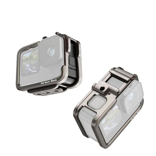 Image of Ultra-Light Metal Protective Metal Frame case for GoPro Camera 9 /10 /11 /12 | 2 Cold Shoe Mount Compatible with 1 /4 Screw mounting