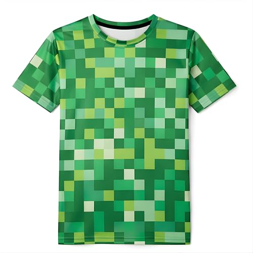 Disfraz Pixel Green Face para Niños y Niñas
