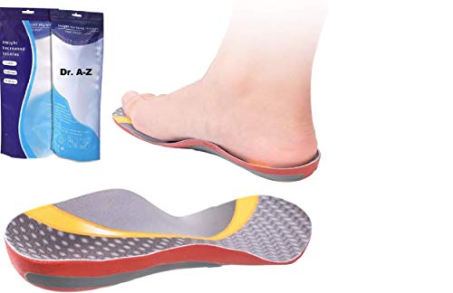 Dr A-Z Orthotic Shoe Inserts Arch Support, Insole Orthotics for Women, Men, Arch Support Shoe Insert to Relieve Feet Fatigue, Plantar Fasciitis, Heel Pain, CF 440 Insoles, S/M/L
