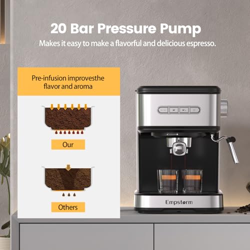 Espresso-Machine-20-Bar-2-IN-1-Coffee-Machine-with-Milk-Frother-Steam-Wand-Powder-Capsule-Espresso-Maker-mit-1500-ml-Water-Tank-120V-Expresso-Coffee-Machine-for-Cappuccino-Latte-Black Espresso Machine 20 Bar 2 IN 1 Coffee Machine with Milk Frother Steam Wand Powder Capsule Espresso Maker mit 1500 ml Water Tank 120V Expresso Coffee Machine for Cappuccino Latte Black