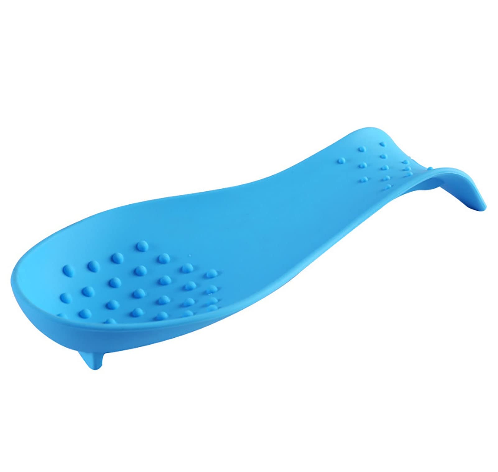 LUNCHS Spoon Rest 4 Pcs Spoon Holder for Stove Silicone Material Convenient and Practical Suitable for Restaurants and Hotels(Blue)