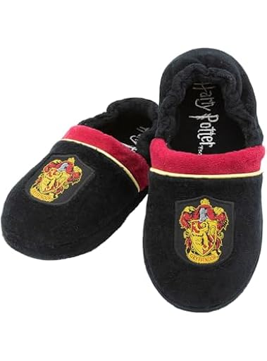 Funidelia Zapatillas de estar por casa Gryffindor - Harry Potter para niño y niña, Licencia Oficial, Talla 34-36, Hogwarts, Magos. Merchandising para regalar en Navidad y Cumpleaños. | Ya disponible en tu tienda friki favorita! En mundofriki.es!