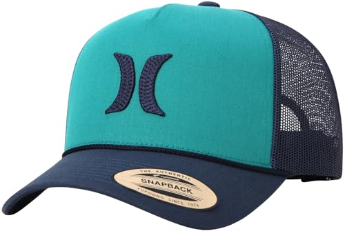Image of Hurley Men's Trucker Hat - High Icon Snap Back Comfortable Curved Bill with Adjustable Snap Closure - Trucker Hats for Men