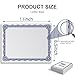 Certificate Paper 8.5 x 11 with Blue Border, 100 Sheets Printable Diploma & Award Certificate Paper, 140 GSM Thick Letter Size Paper for Graduation, Recognition, Achievement, Printing