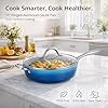 Alpine Cuisine 11-Inch Aluminum Forged Sauté Pan – Gray Ceramic Nonstick Coating, Deep Cooking Skillet with Lid & Stainless Steel Handles, Even Heat Distribution for Sautéing, Frying & Everyday Meals #1