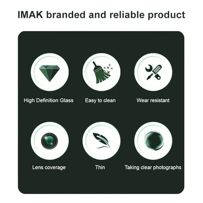 Image of HPTech Camera Lens Protector for Motorola Moto G96 5G - 3D Premium Tempered Glass Camera Guard, HD Ultra-Clear Protection, Anti-Scratch, Anti-Fingerprint, Easy Installation - Black