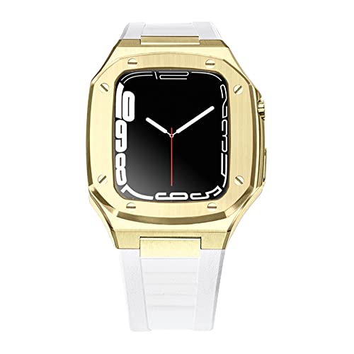 Protéger Apple Watch 45mm avec élégance grâce au boîtier métal et bracelet agate