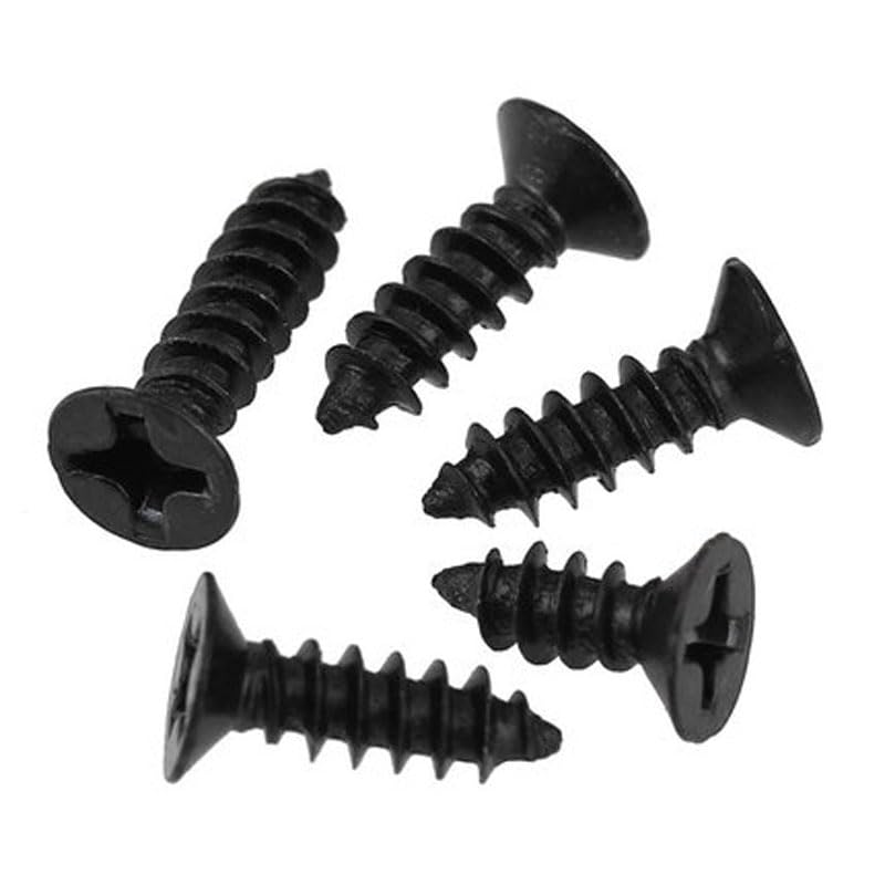 Generic 100PCS Phillips Screw Countersunk Head Self-Tapping Screws Flat Head Bolts Black M3 M4 - (Size: M4 x20mm)