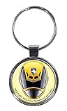 Ata-Boy Power Rangers Yellow Ranger 1.5' Fob Keychain for Keys, Backpack Pulls and More