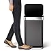 simplehuman 58 Liter / 15.3 Gallon Rectangular Hands-Free Dual Compartment Recycling Kitchen Step, Rose Gold Stainless Steel Trash Can