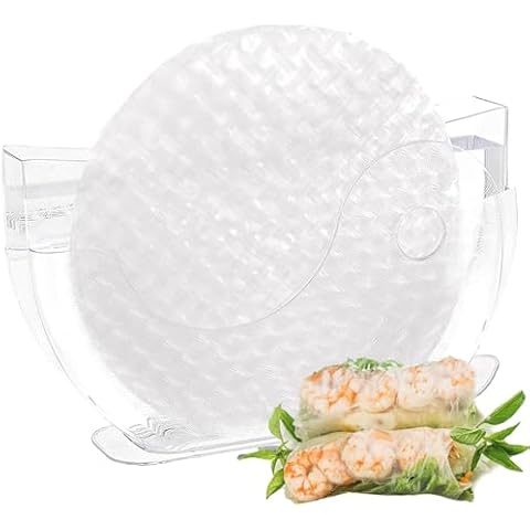 Rice Paper Water Bowl Holder,Summer Roll Water Bowl Rice Paper Wrappers for Spring Rolls 10.62" One Pack(Rice Paper Not Included) Cover