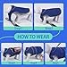 MIGOHI Reflective Waterproof Windproof Dog Coat - Warm Jacket Reversible Stormguard Winter Vest for Small to Large Dogs (Navy, XXL)