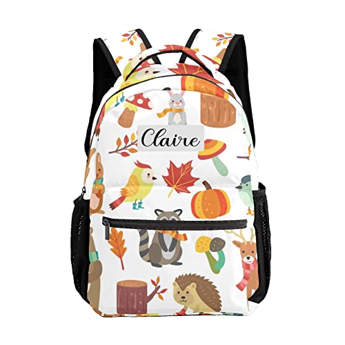 Zaacustom Animal Pattern Personalized School Bookbag Backpack With Name Elementary Boys Girls Kids Custom Book Bag Student Customize Waterproof Back Pack Unique Customized Gift, 1 Pack #TOP4