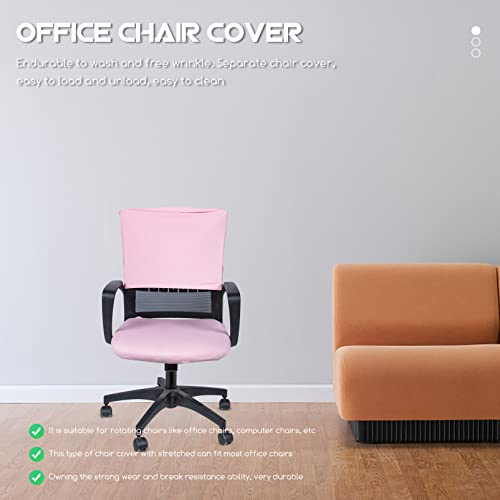 Funda para silla de oficina para cubrir tapizados desgastados con tejido elástico 6