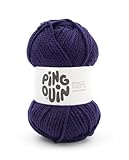 Vendue à l'unité Pingouin - Pelote de Laine Pingo First 6 - Laine à Tricoter - 100% ACRYLIQUE - Aiguille n°6 - Couleur INDIGO VIOLET