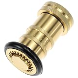 QWORK Brass Fire Hose Nozzle,1