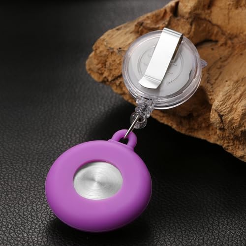 Reloj de enfermera retráctil con cubierta de silicona de libélula y segundero 6
