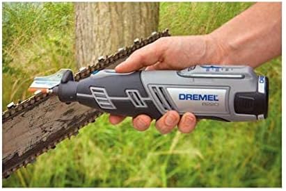 Dremel 8220 12 V akumulatorowe narzędzie obrotowe zestaw multinarzędzi z 1 przystawką i 5 akcesoriami, akumulatorem litowo-jonowym 2,0 Ah, 5000-35000 obr./min
