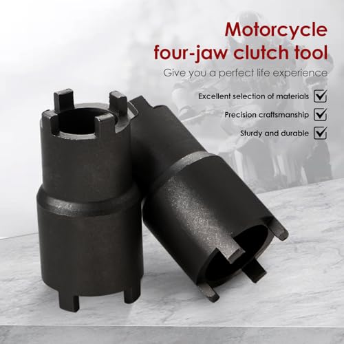 Kupplung Werkzeug Kupplungsschlüssel Motorrad 20/24mm Kontermutter Schraubenschlüssel Schlüssel Kupplungssicherungsmutter Ausbauwerkzeug Doppelkopf Vierklauenwerkzeug Bipolarkupplungswerkzeug
