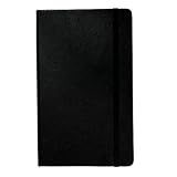 Cambridge Premium Small Hardcover Notebook, 8.25 x 5 Inches, 96 Ruled Sheets, Black (590026-21)
