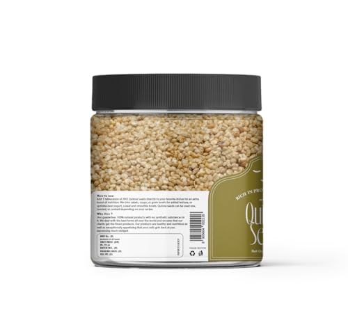 Image of Jivo Premium Quinoa Gluten Free | Gluten-Free | Saponin Free | High Protein & Fiber | Healthy Breakfast, Diet Food for Weight Management | 100% Wholegrain Cereal | Quinoa Jar 200g
