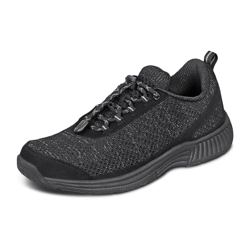 Orthofeet Women's Orthopedic Tie-Less Knit Sneakers for Foot Pain Relief Coral