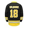 Happy Gilmore #18 Jersey Boston Adam Sandler 1996 Movie Ice Hockey Jersey Stitched S-XXXL, 90S Hip Hop Clothing for Party, 18-Black, XL #3