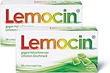 Lemocin Halsschmerztabletten - Lutschtabletten mit Limonengeschmack für Erwachsene und Kinder ab 5 Jahren - bei Beschwerden im Hals-und Rachenraum schmerzstillend und entzündungshemmend - 2x50 Stück
