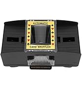 Electric Automatic Card Shuffler, Adult Elderly Electric Automatic 2 Deck Labor Saving Card Shuff...