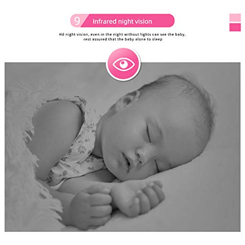 Baby Monitor, Video Baby Monitor Wireless Night Vision Dual View Video, Newborn Baby Monitor with Zoomable Night Vision Digital Color Camera, Two-Way Audio, Lullabies (3.2 inch)