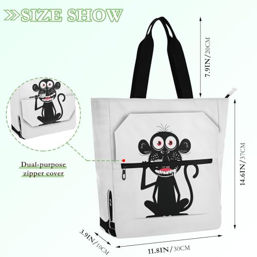 Bolsa de mano para niños con bolsillos para la escuela y biblioteca 4