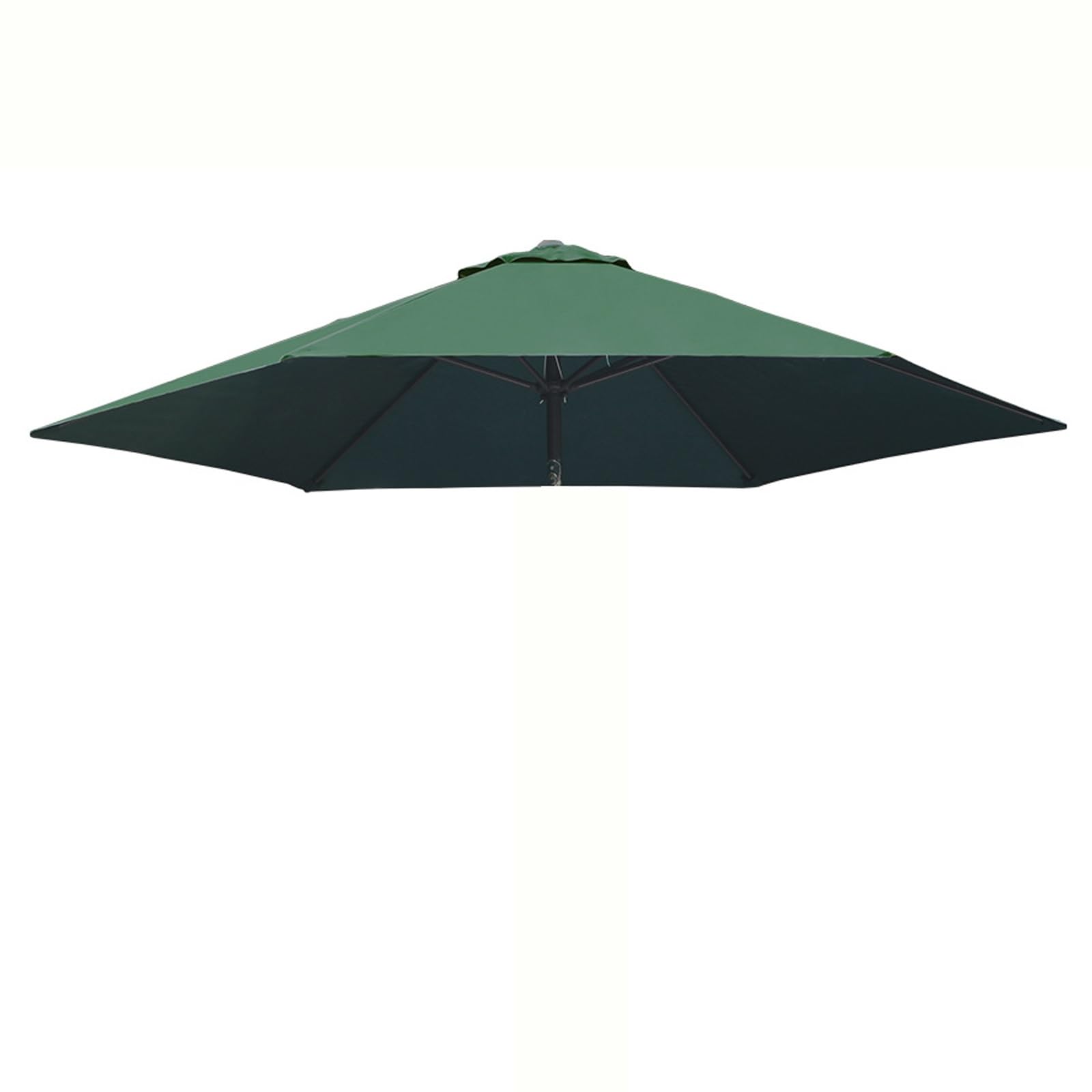 6/8 Ribs Umbrella Replacement Canopy Sun Umbrella Replacement Cloth Patio Umbrella Cover Parasol Cover 2.0/2.7/3.0 m Sun Outdoor Umbrella Sleeve for Garden Patio Yard Beach(Green,3.0m/9.8ft(8-ribs))