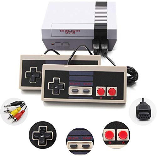Classic Mini Handheld Retro Game Console with Built-in 620 NES Glassic Games and 2 Button NES Controllers,AV and HDMI Output NES Mini Console for Kids as Gift.