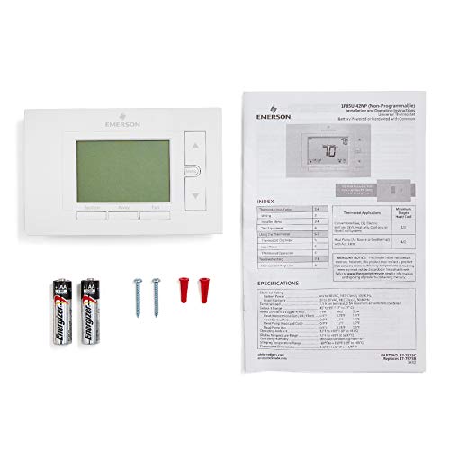 Thermostat Emerson 1F85U-42NP sans programmation pour éviter les réglages complexes - 4