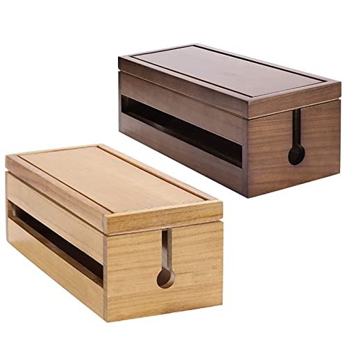Kabelmanagement-Box Kabelmanagement-Box Holzkabel-Aufbewahrungsbox, Kabelmanagement und versteckter Schutz der Stromversorgungsplatine, geeignet für Büro-TV-Computer-Hub-Kabelaufbewahrungsbox (Color
