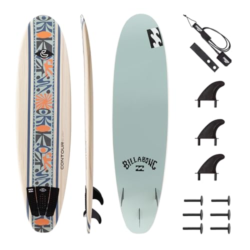 Billabong x CONTOUR SURF Aero 7ft Soft Top Foam Surfboard for Beginner Adults...
