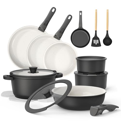 23Pcs Pots and Pans Set Non...