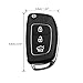 uxcell 3 Buttons Flip Folding Uncut Key Shell Remote Control Fob Clicker Case Replacement for Hyundai Santa Fe 2013 2015